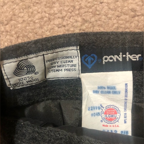 100% wool vintage high waist Skirt - Picture 10 of 10